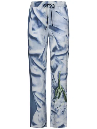 Victoria Beckham Trousers In Clear Blue