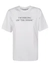Victoria Beckham Smiling On The Inside Cotton T-shirt In White