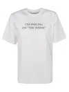 Victoria Beckham Smiling On The Inside Cotton T-shirt In White