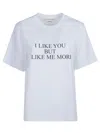 Victoria Beckham I Like You But I Like Me More T-shirt In White