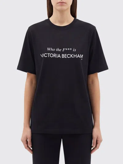 VICTORIA BECKHAM VICTORIA VICTORIA BECKHAM COTTON T-SHIRT WITH LOGO,H96282002