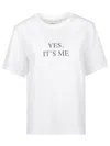 Victoria Beckham Slogan Cotton Jersey T-shirt In White
