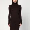 Victoria Beckham Turtleneck Sweater In In Brown