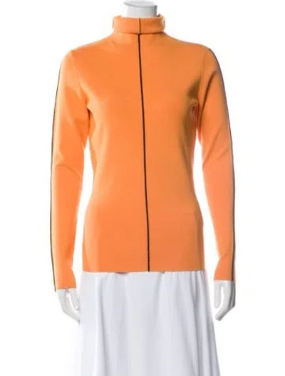 Pre-owned Victoria Beckham Turtleneck Sweater In Orange