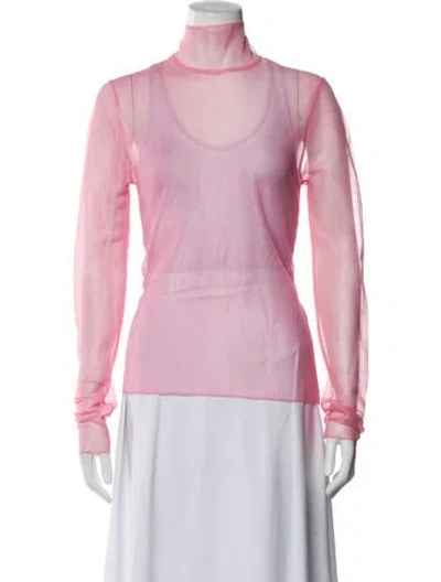 Pre-owned Victoria Beckham Turtleneck Sweater In Pink