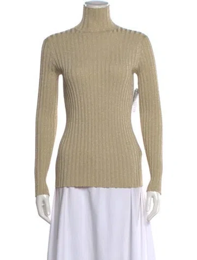 Pre-owned Victoria Beckham Turtleneck Sweater W/ Tags In Gold