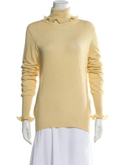 Pre-owned Victoria Beckham Turtleneck Sweater In Yellow