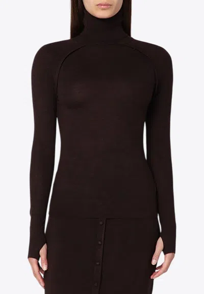 VICTORIA BECKHAM TURTLENECK WOOL SWEATER