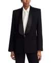 Victoria Beckham Shawl Collar Tux Jacket In Black