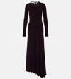 Victoria Beckham Twist-detail Jersey Gown In Red