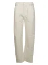 Victoria Beckham Classic Five Pocket Jeans With Button Closure In Beige