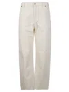 Victoria Beckham Classic Five Pocket Jeans With Button Closure In Neutral