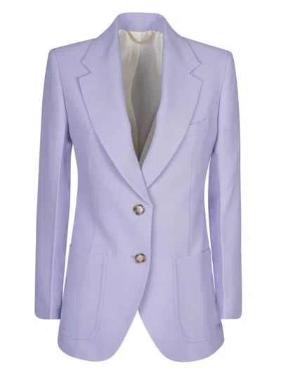 Victoria Beckham Two-button Blazer In Lavender