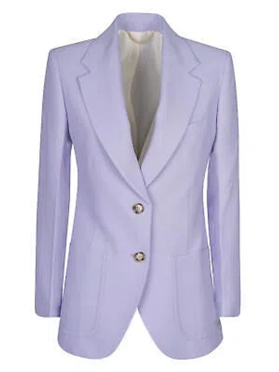 Pre-owned Victoria Beckham Two-button Blazer In Purple