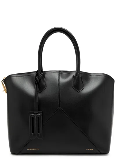 Victoria Beckham V Leather Tote In Black