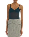 Victoria Beckham V Neck Camisole In Green