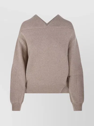 Victoria Beckham V-neck Detail Knit Jumper Sweater