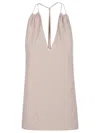 Victoria Beckham V-neck Gathered Halter Top