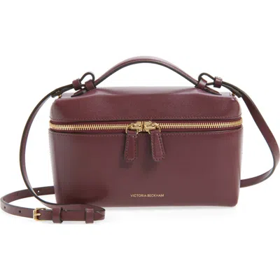Victoria Beckham Vanity Case Crossbody Bag In Burgundy