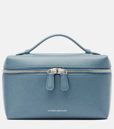 Victoria Beckham Vanity Leather Vanity Bag In Blue