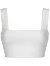 Victoria Beckham Vb Body Strap Bandeau Top In White