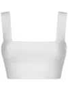 Victoria Beckham Vb Body Strap Bandeau Top In White
