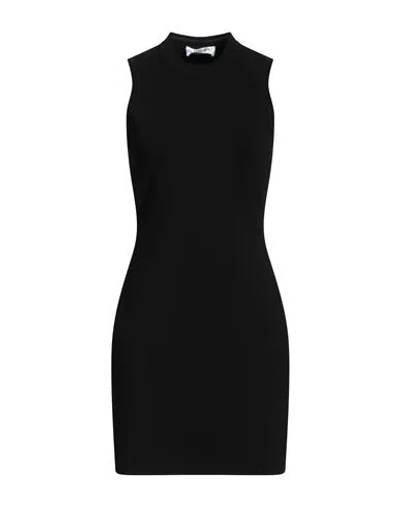 VICTORIA BECKHAM VB BODY VICTORIA BECKHAM WOMAN MINI DRESS BLACK SIZE 4 VISCOSE, ELASTANE, POLYESTER