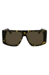 Victoria Beckham Vb Monogram 51mm Rectangular Sunglasses In Green