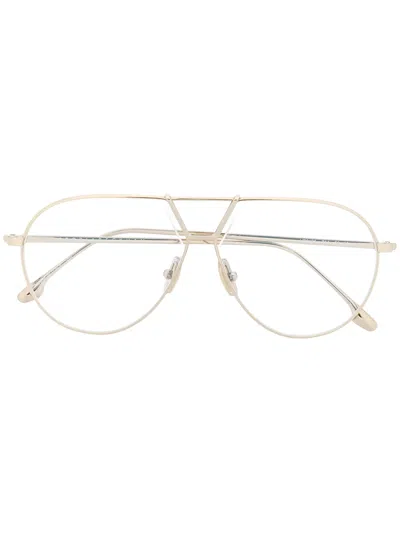 Victoria Beckham Vb2106 Aviator-style Glasses In Metallisch