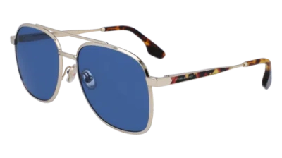 Pre-owned Victoria Beckham Vb233s 720 Gold/blue 58/17/140 Female Sunglasses