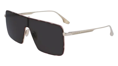 Pre-owned Victoria Beckham Vb238s 701 Gold/smoke 58/19/140 Female Sunglasses In Gray