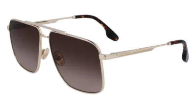 Pre-owned Victoria Beckham Vb240s 702 Gold/brown Gradient 58/13/140 Female Sunglasses