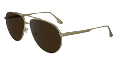Pre-owned Victoria Beckham Vb242s 700 Gold/khaki 61/14/140 Female Sunglasses In Beige