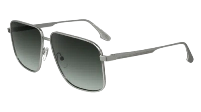 Pre-owned Victoria Beckham Vb243s 044 Silver/green Gradient 57/13/140 Female Sunglasses