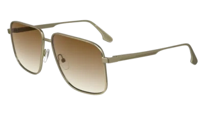 Pre-owned Victoria Beckham Vb243s 723 Gold/honey Gradient 57/13/140 Female Sunglasses In Yellow