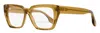 Victoria Beckham Vb2648 Angular Rectangle Frame Eyeglasses In Brown