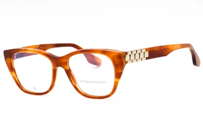 Victoria Beckham Vb2662 223 Striped Blonde Havana 52mm In Orange