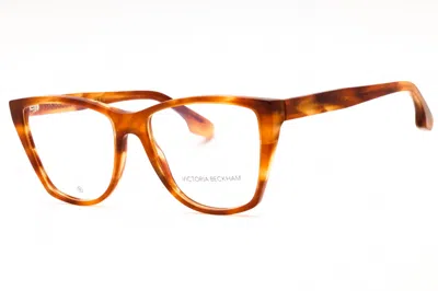 Victoria Beckham Vb2664 223 Striped Blonde Havana 54mm In Brown