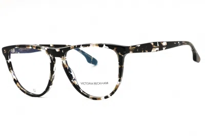 Victoria Beckham Vb2672 010 Black Havana 56mm In Metallic