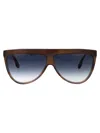 Victoria Beckham Vb600s 223 Aviator Sunglasses In Brown