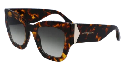 Pre-owned Victoria Beckham Vb652s 234 Havana 51/23/145 Female Sunglasses
