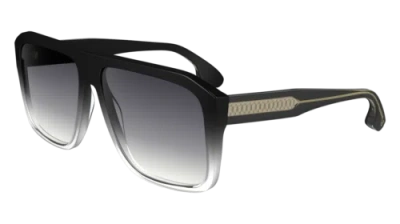 Pre-owned Victoria Beckham Vb671s 009 Black/crystal 59/14/140 Female Sunglasses In Blue