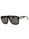 Victoria Beckham Vb671s Rectangular Mini Sunglasses In Black