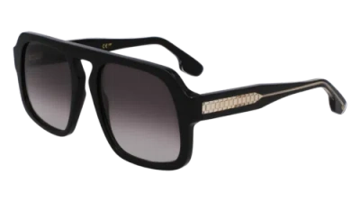 Pre-owned Victoria Beckham Vb674s 001 Black 53/19/140 Female Sunglasses