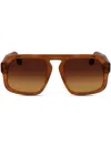 Victoria Beckham Rectangular Sunglasses Vb674 S 773 In Brown