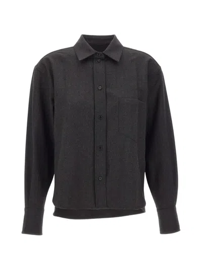 Victoria Beckham Vb-embroidered Cropped Shirt In Black