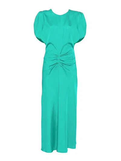 VICTORIA BECKHAM VESTIDO MIDI - VERDE