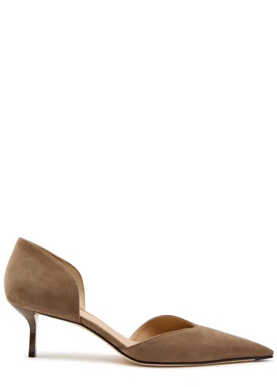 Victoria Beckham Pointed-toe High-heeled Boots In Brown