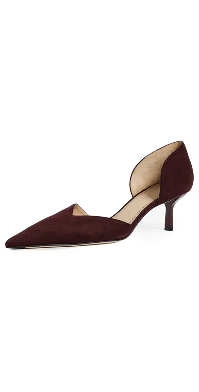 Victoria Beckham Victoria Angle D'orsay Pumps Burgundy
