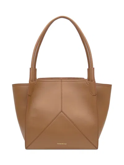 Victoria Beckham Brown Leather Shopper Bag